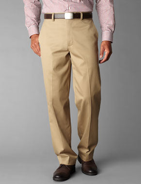 Signature Khaki Relaxed Fit Flat Front - Dark Khaki